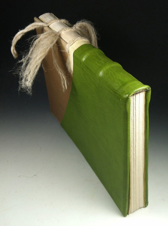 carolingian binding ( detail - headband )